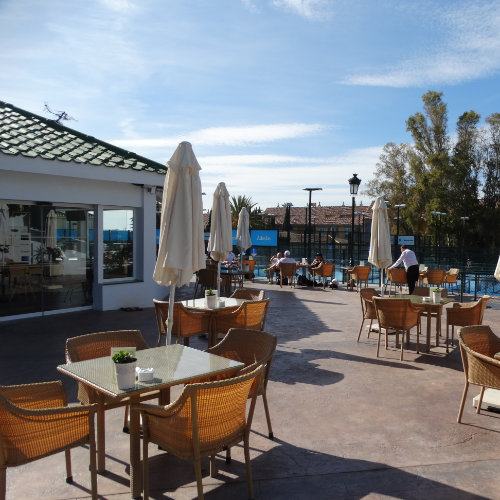 Restaurant bij een tennis club